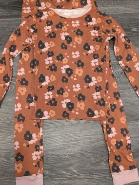 Carter's Girls' Rust Floral Long-Sleeve Pajama Set
